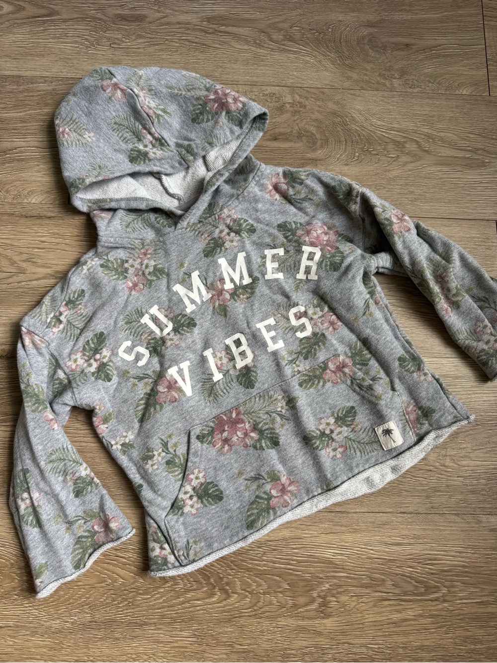 art class Gray Floral "SUMMER VIBES" Hoodie
